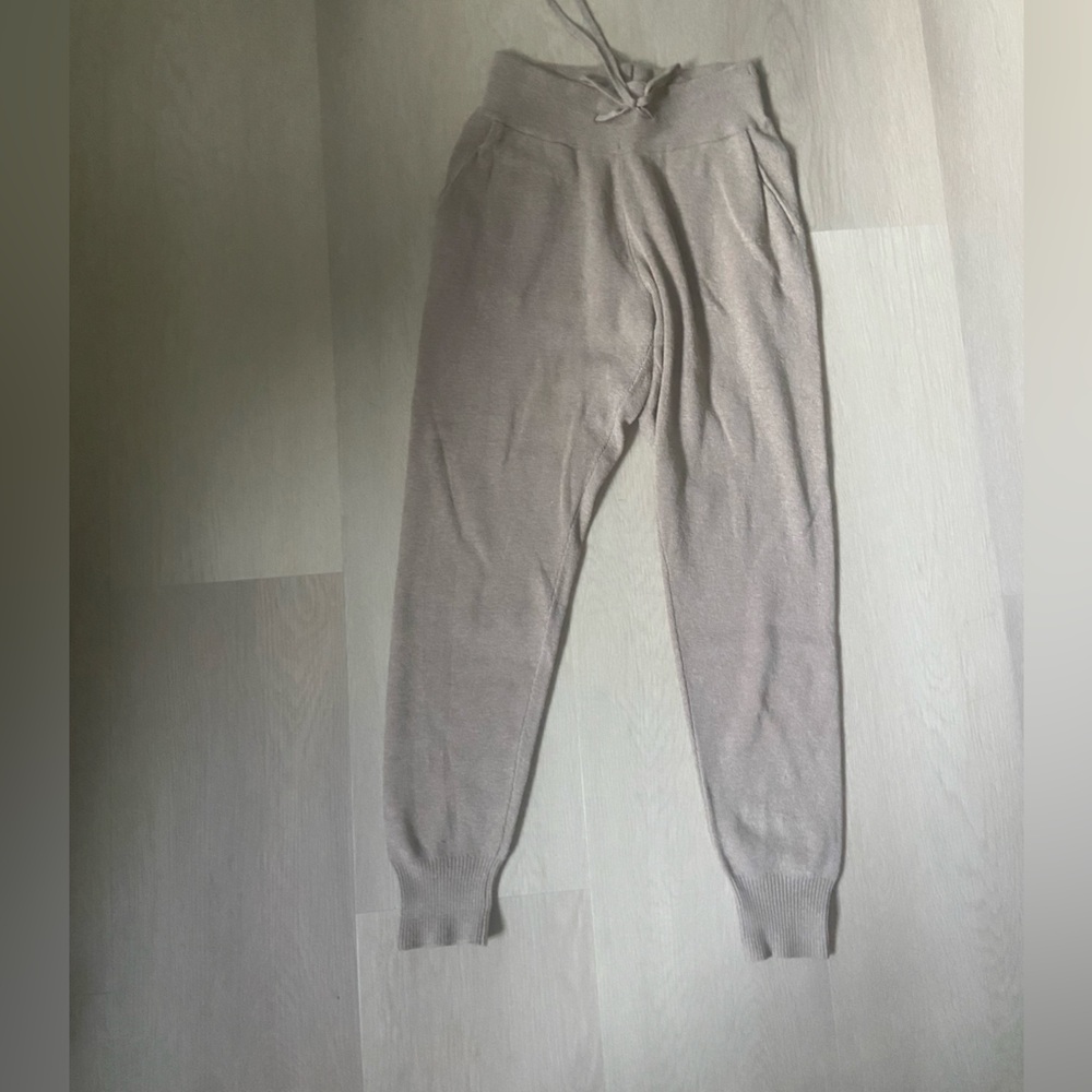 Abercrombie Sweater Joggers in Tan